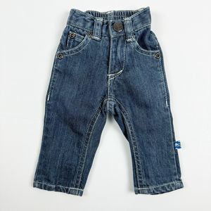 KICKY Kickee PANTS Infant Boy's Bamboo Cotton Blue Denim Jeans